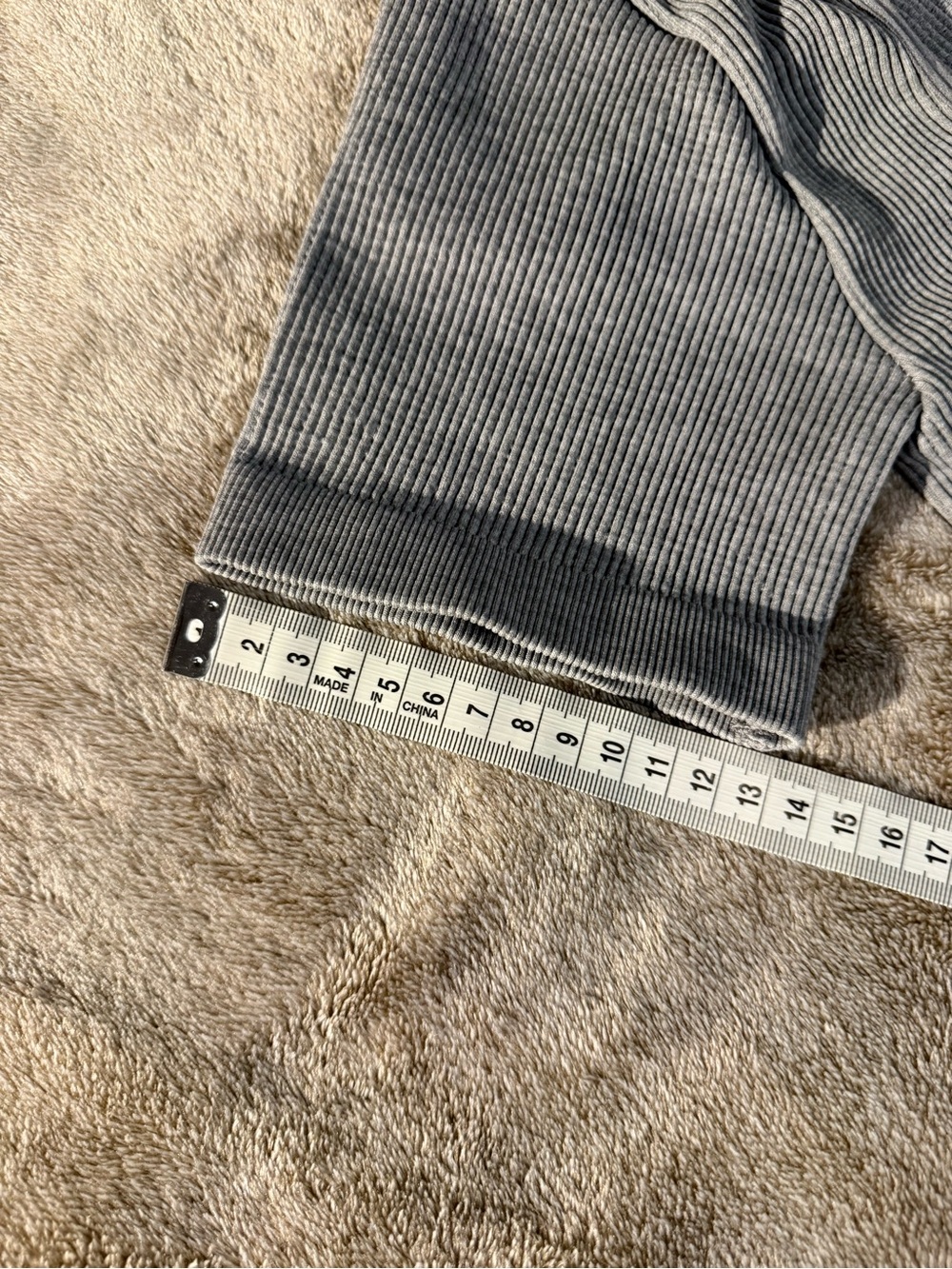 ARDENE - Ribbed Square-Neck Top - Gray - Picture 3 of 5